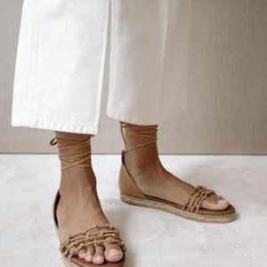 Alohas Wanderer - Brown Leather Espadrilles